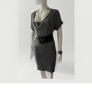 Furla Black Leather Obi Wide Waist Hip Belt Medium